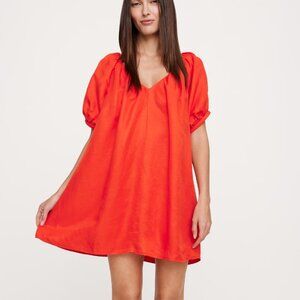 NWT Banana Republic Viscose-Linen Mini Dress Size L